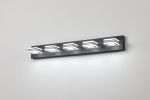 Modern 5-Light LED Vanity Light - Sleek Bathroom Wall Fixture, Iron & Acrylic, Dimmable & Energy-Efficient, Ideal for Mirror Lighting