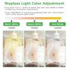Socket Fan Light 12W Ceiling Fan with Lights Dimmable LED Ceiling Fan with 3 Fan Speed Stepless Brightness and Color Temperature Smart Timer Remote Co