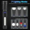 USB Rechargeable LED Flashlight, Waterproof Ultra Bright Tactical Flashlight, Focus Zoomable Outdoor Pocket Flash Light