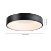 15.75 INCH Semi Flush Mount Ceiling Light Fixture, Modern Farmhouse LED Ceiling Light 1 Color (3000K)