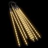 Meteor Lights 8 pcs 2 ft Warm White 288 LEDs Indoor Outdoor