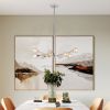 Modern Crystal Chandeliers, 9 Lights Chrome Chandelier for Living Room Bedroom, Dining Room Chandelier Over Table