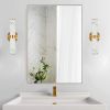 Golden and Elegant Resin Wall Sconce,Set of 2,Modern Vertical Light Fixture for Bathrooms, Hallways, and Bedrooms (Only Inoor)