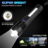 USB Rechargeable LED Flashlight, Waterproof Ultra Bright Tactical Flashlight, Focus Zoomable Outdoor Pocket Flash Light