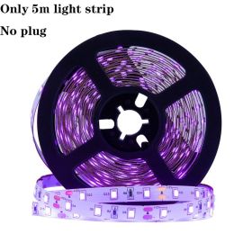 5m LED Black Light Strip Kit 360 LED 12V Flexible UV Black Light Installation Family Bedroom Party Wedding Halloween Dark Party (Color: NO PLUG NO Control)