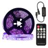 5m LED Black Light Strip Kit 360 LED 12V Flexible UV Black Light Installation Family Bedroom Party Wedding Halloween Dark Party